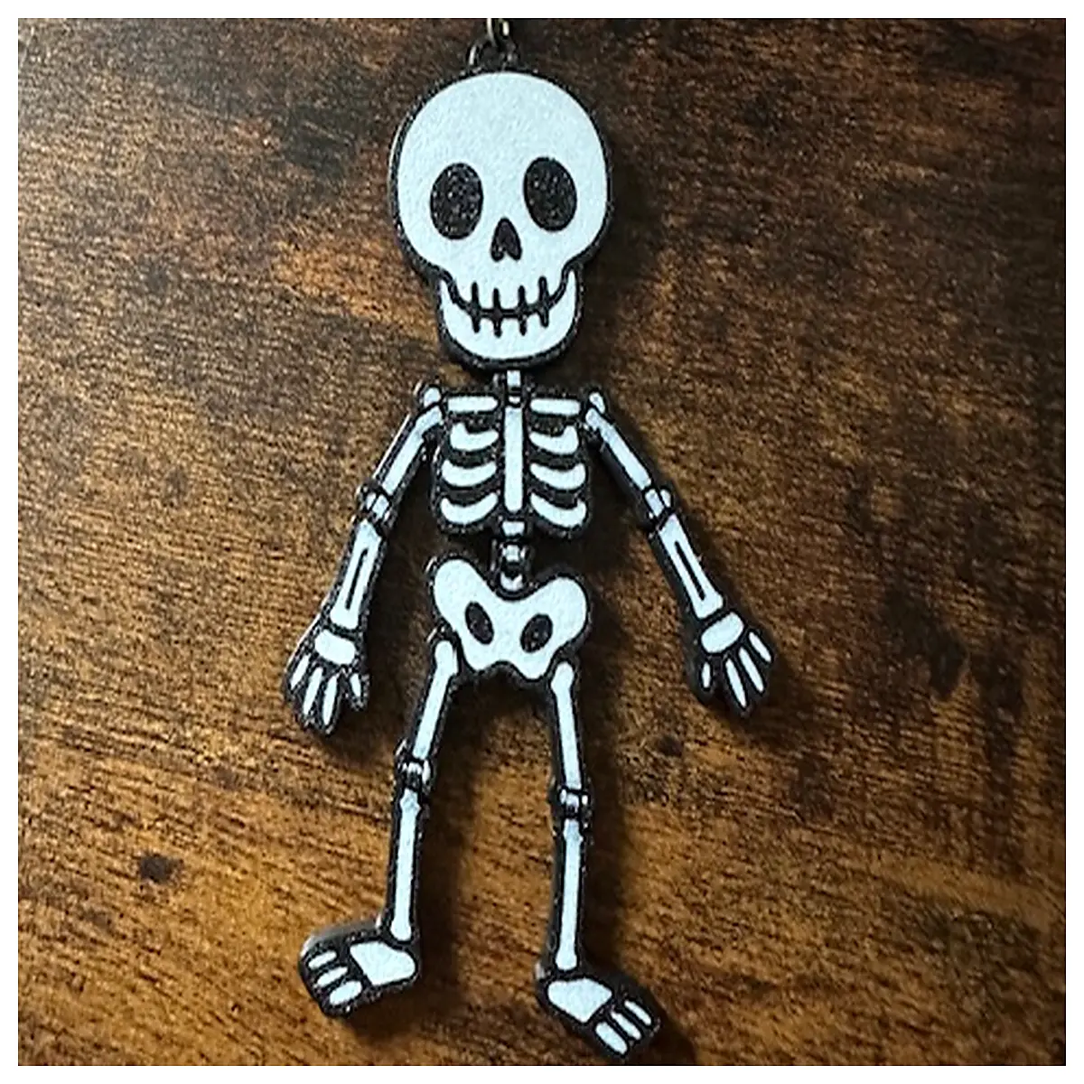 Moving Halloween Skeleton Keychain Active Festive Decoration Ornament Ghost Toy Spooky Gift