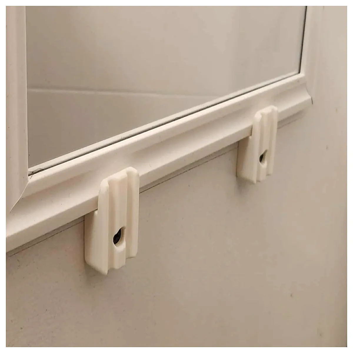 duty wall mirror mounting bracket hardware for frameless glass safety clips
