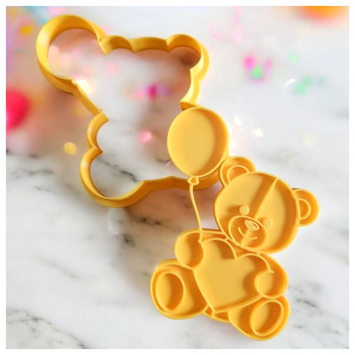 Balloon Bear Cookie Molds DIY Baking Toys Kids Birthday Party Decorations Cute Cookie Making Tools