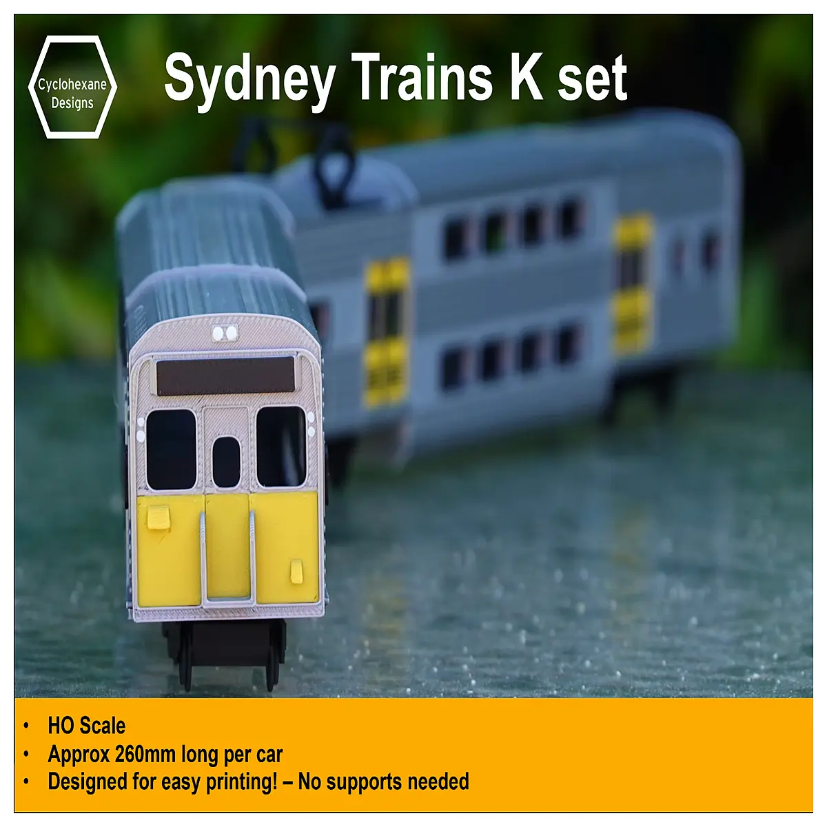 Sydney Train K Type Locomotive HO Scale Model Train Assembly Toy Railway Enthusiast Collection