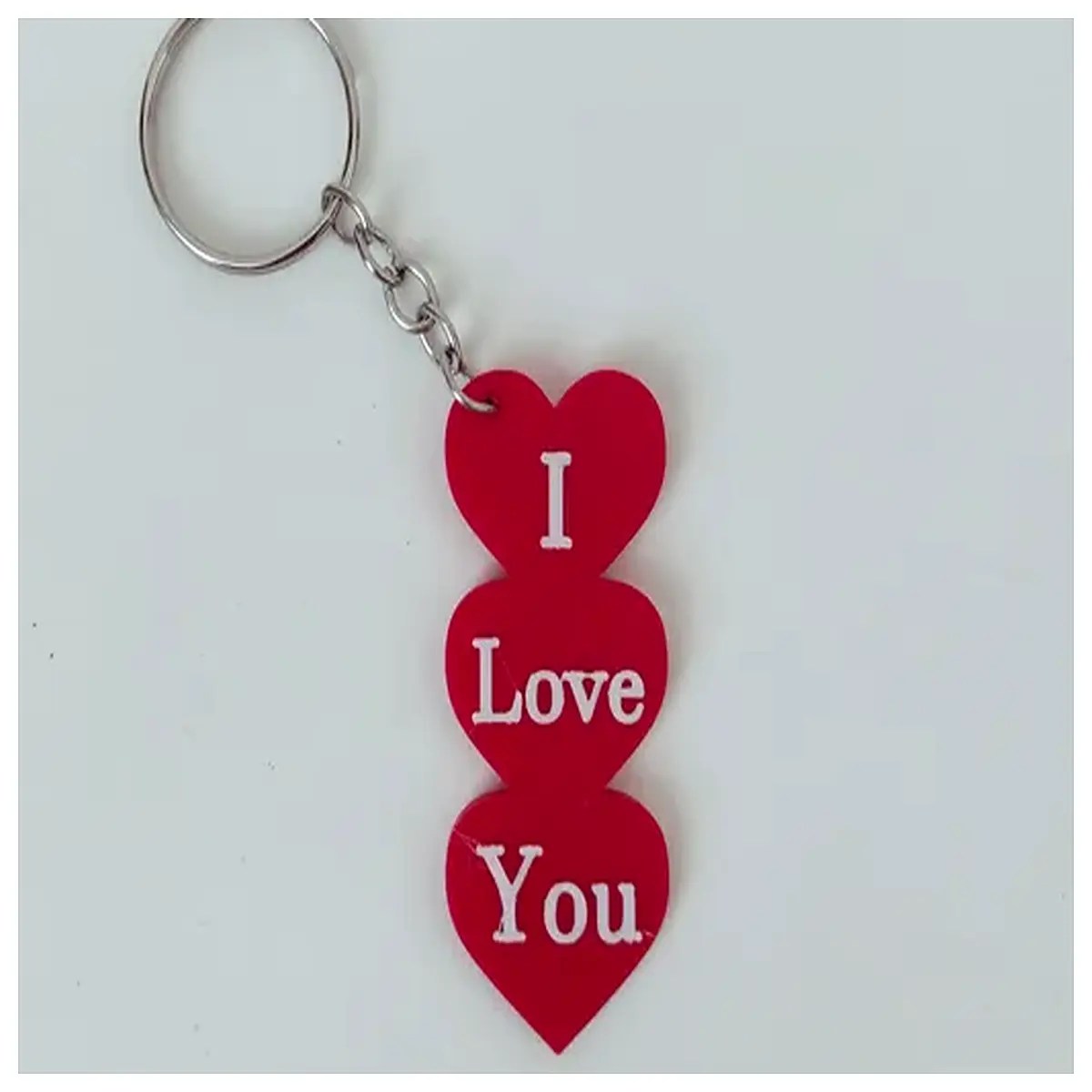 I Love You Keychain Romantic Gift Boyfriend Gift Couple Memorial Charm Keyring Accessory