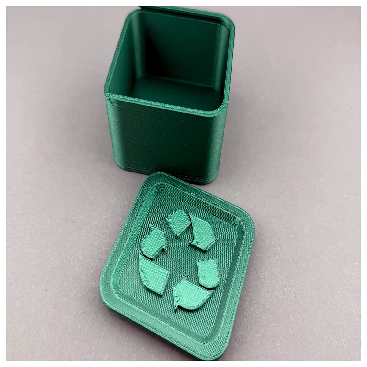 Recycled SlideBox 6x6x5cm Box Storage Container Protective Box 6 inch Puzzle Box Toy Box Collectible Box