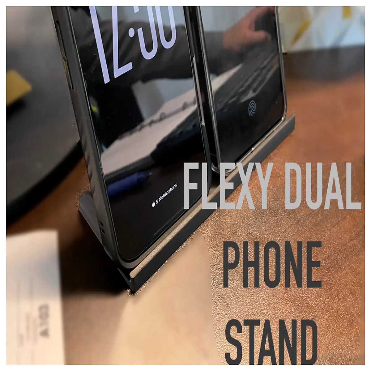 flexible dual phone holder mount for car dashboard tablet bendable arm