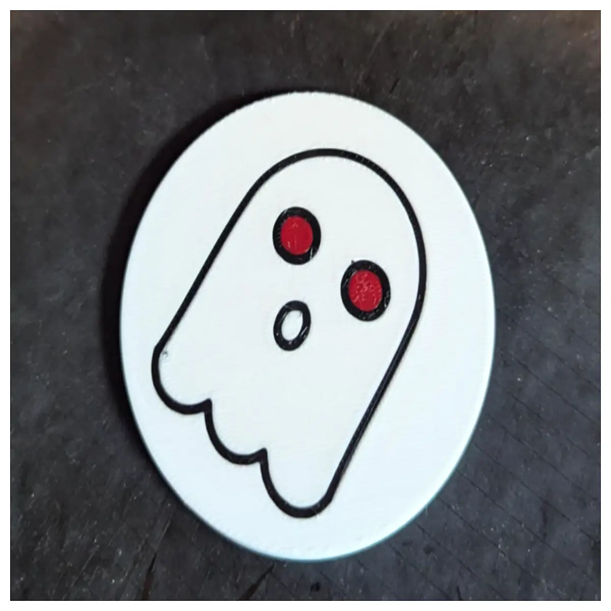 ghost coaster set spooky halloween home decor drink mat