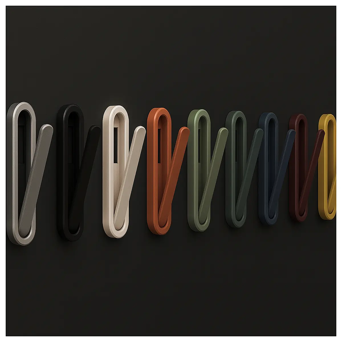 Sloped Wall Hooks Modern Hanging Hooks Wall Mount Decor Indoor Hanging Accessories