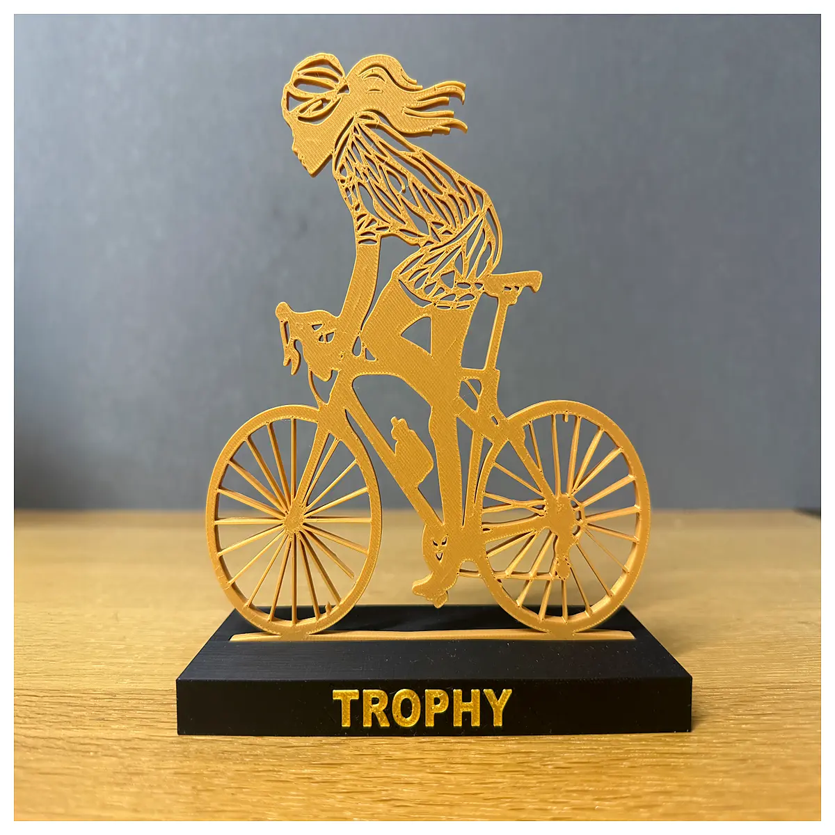 Cycling Trophy Ladies Riding Award Ceremony Prize Medal Recognition Celebration Event Supplies