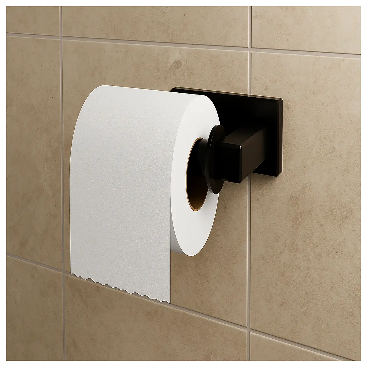 minimalist toilet paper holder wall mounted modern bathroom accessories matte black standing stylish tissue dispenser