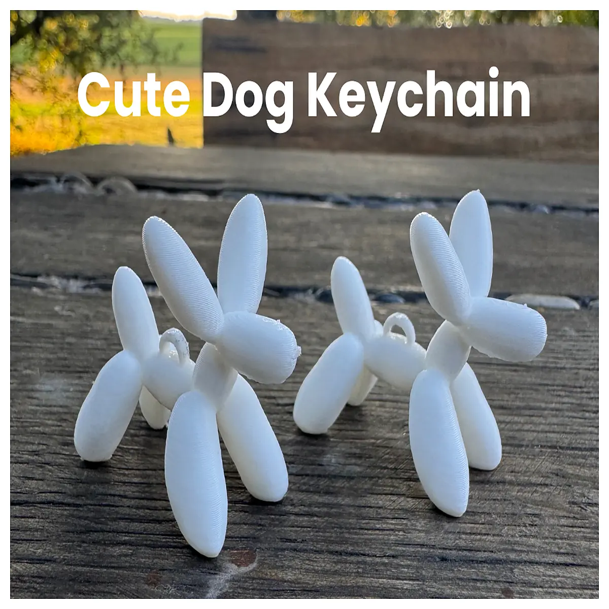 Cute Dog Charm Pet Memorial Keychain Dog Gift Lucky Charm Adorable Toy Pet Accessories