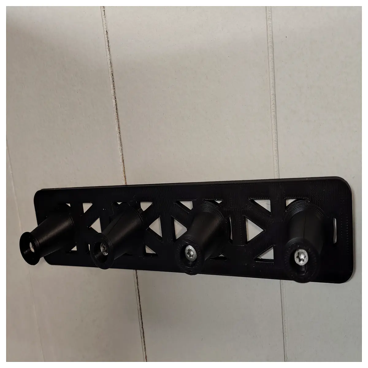 Half Hidden Screw Coat Rack Wall Mounted Clothes Rail Storage Closet Organizer Hanging Rod Bedroom Decor