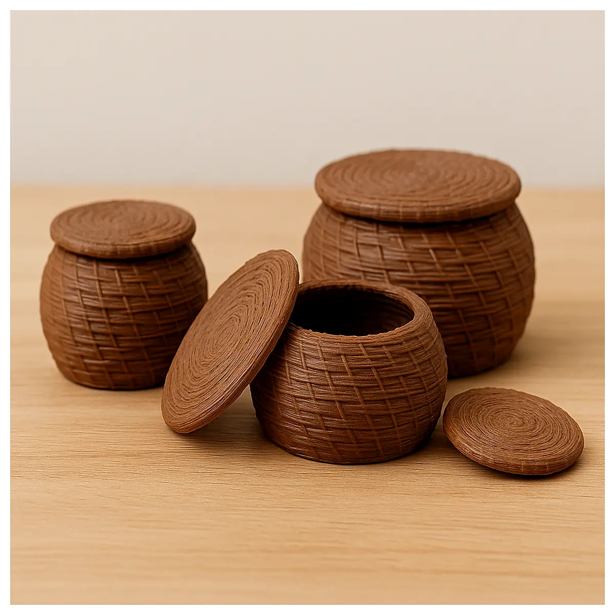 Removable Lid Basket Storage Box Organizer Container Home Storage Space Saving Solutions
