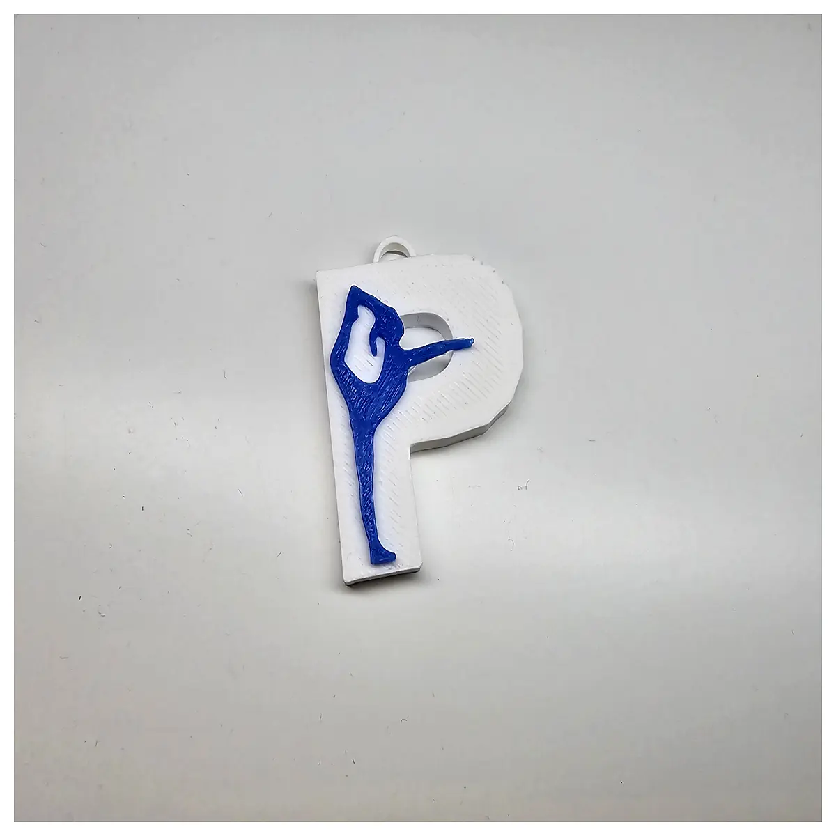 P Letter Gymnastics Keychain Gymnastics Gift Competition Souvenir Sports Memorabilia Training Accessory