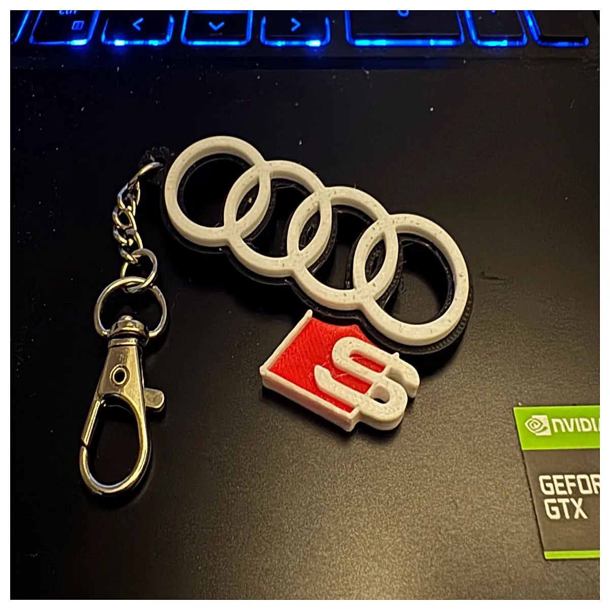 S Line Keyring Car Decoration Auto Accessory S Line Design Keychain Car Gift
