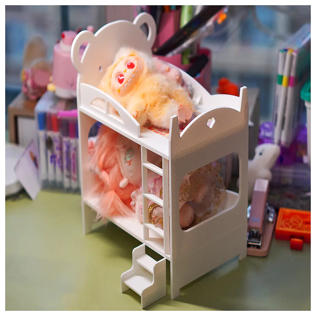 20cm Cotton Stuffed Doll Bed Toddler Bedding Set Children s Doll Bed Soft Comfortable Playtime