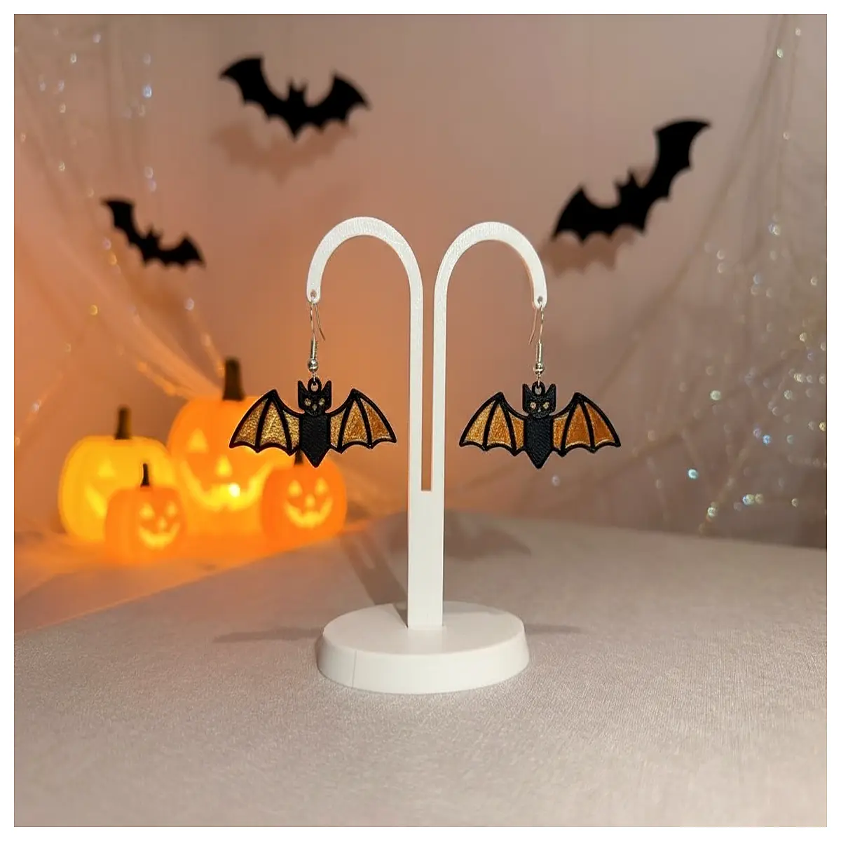 Halloween Bat Earrings Women s Black Wing Earrings Festive Decoration Party Accessories Bat Earring Ghost Earrings