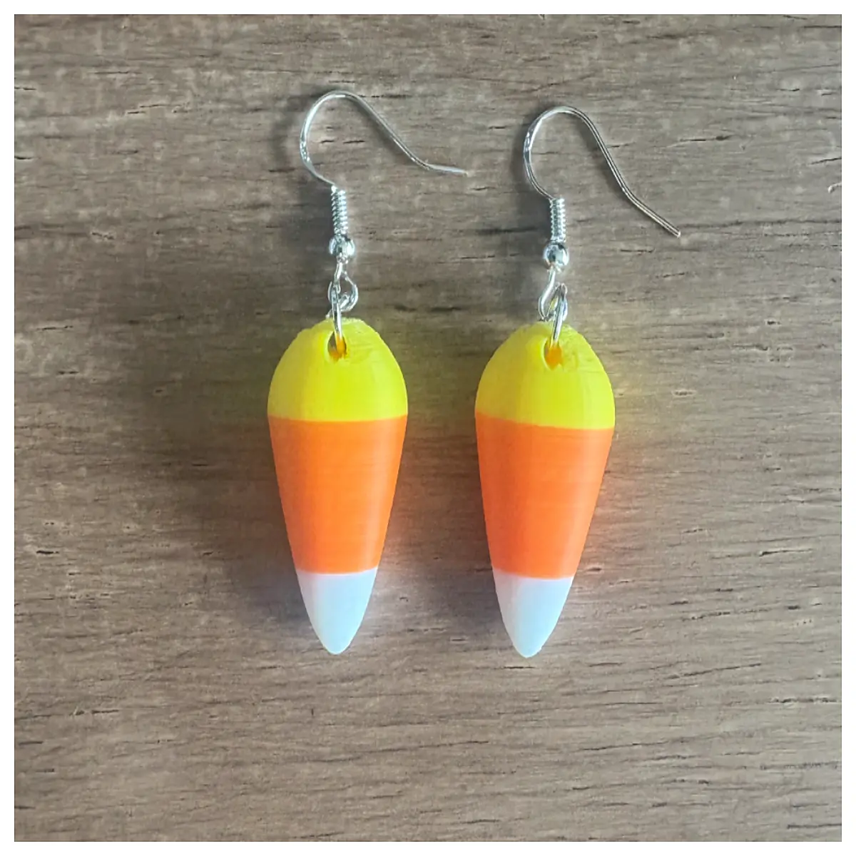 Candy Corn Earrings Halloween Thanksgiving Autumn Decor Festive Jewelry Kids Toy Candy Earrings
