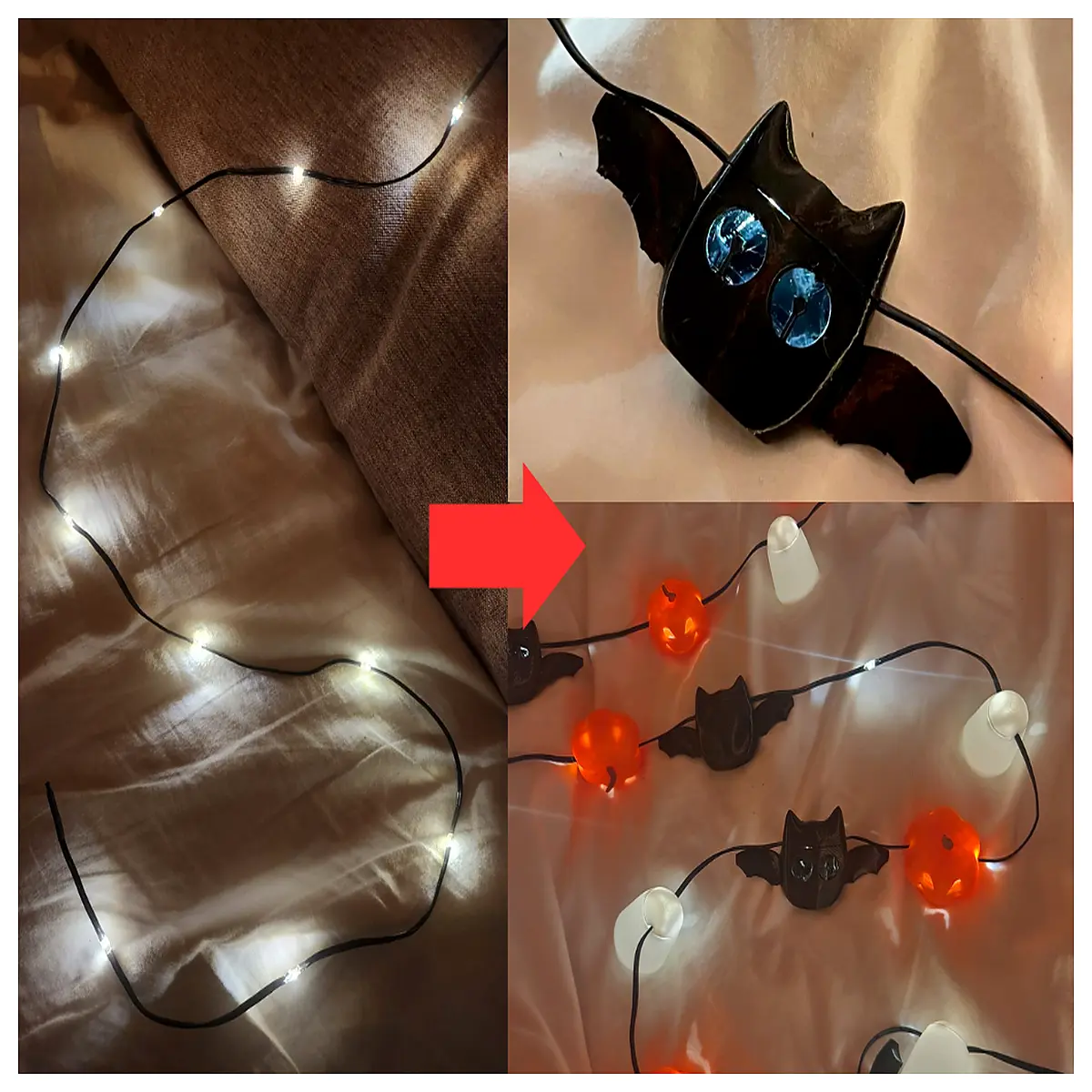 Bat Claw Hook Halloween Decoration Phantom Bat Festive Lighting Horror Atmosphere Spooky Decor