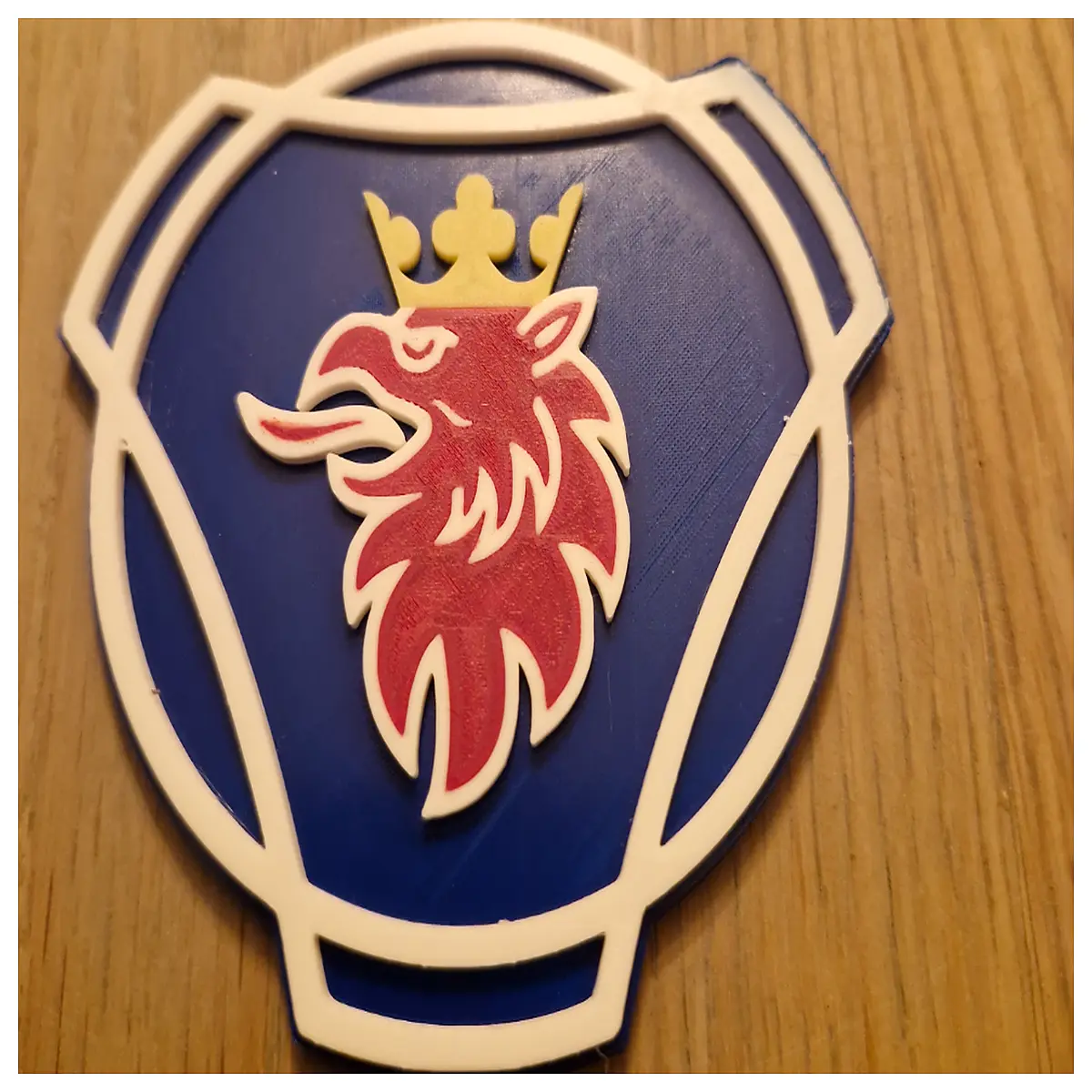 Scania 3D Coasters for Resin Casting Molds Automotive Accessories Desktop Protection 3D Printing Supplies