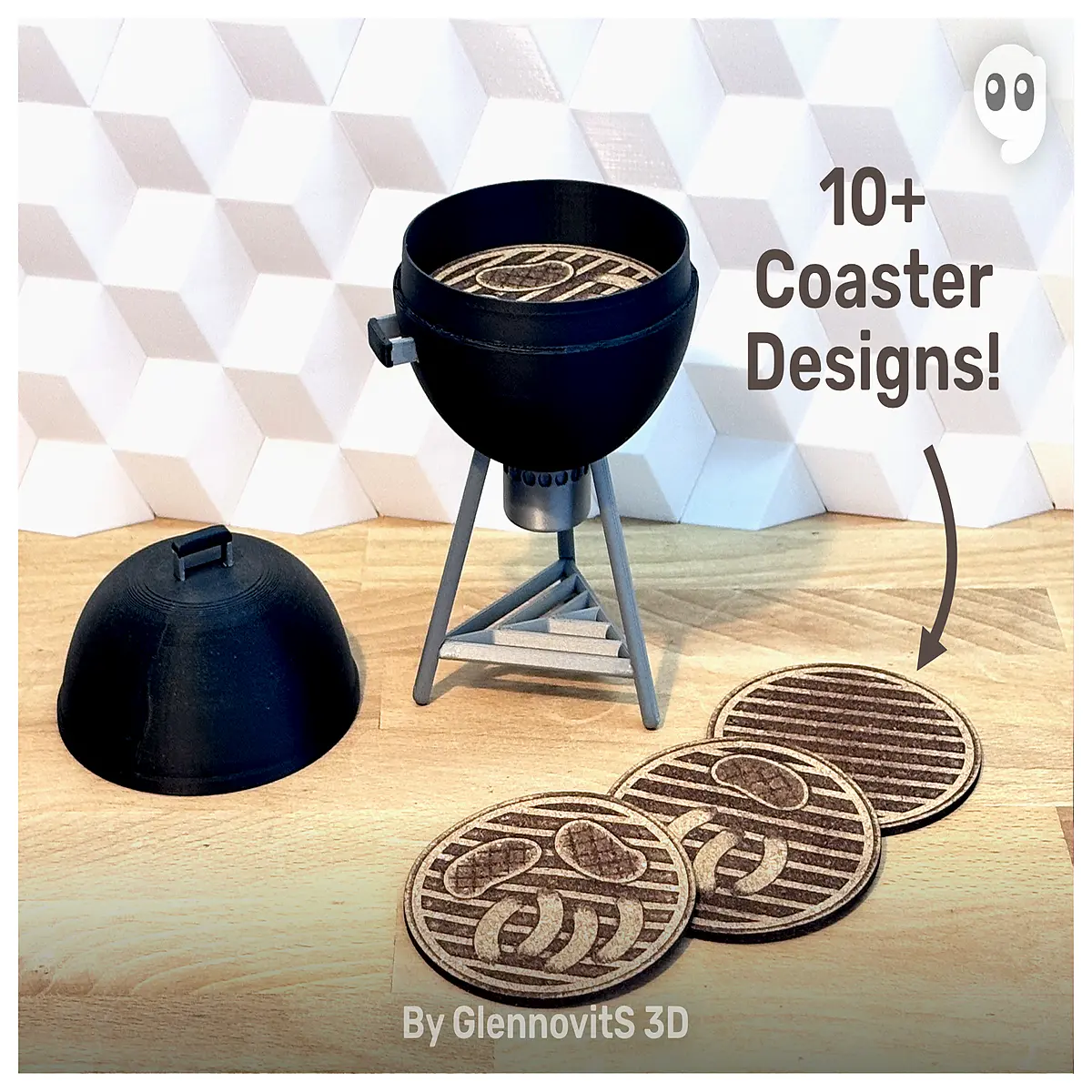 bbq heat silicone coasters set for grilling hot plates outdoor patio table protection non slip drink holders