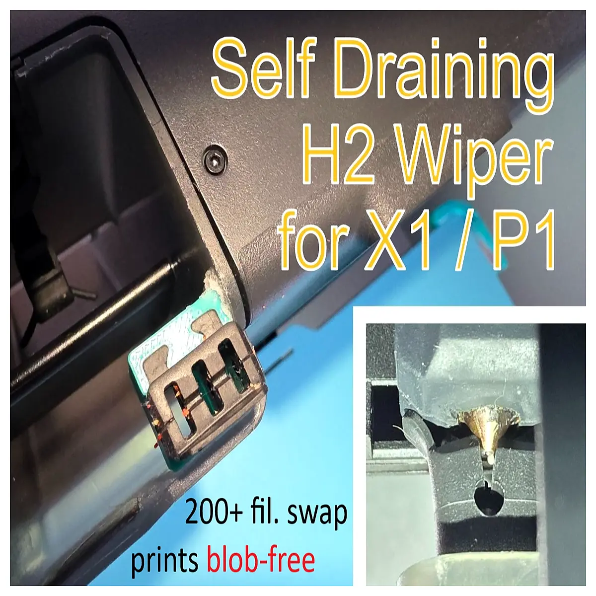 Self Drain Nozzle Cleaner for X1 P1 Car Wash Accessory Cleaning Tool Water Sprayer Auto Cleaning Supplies