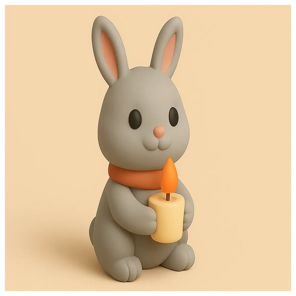 cute rabbit candle holder with tea bunny shaped wax melt warmer decorative animal candle for nursery decor whimsical home accents
