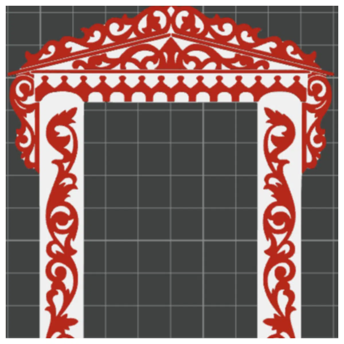 russian style window frame molding trim decorative border for home interior design