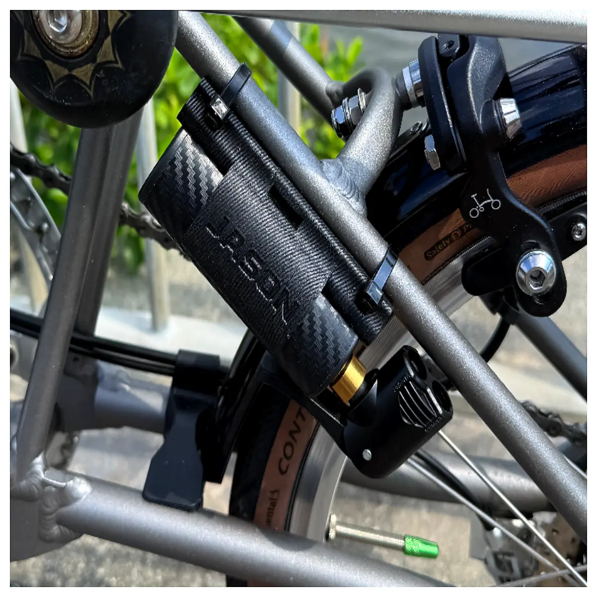 OUTZAC 3 in 1 Mini Bike Pump Stand Inflator Tool Quick Repair Cycling Accessory Easy to Use