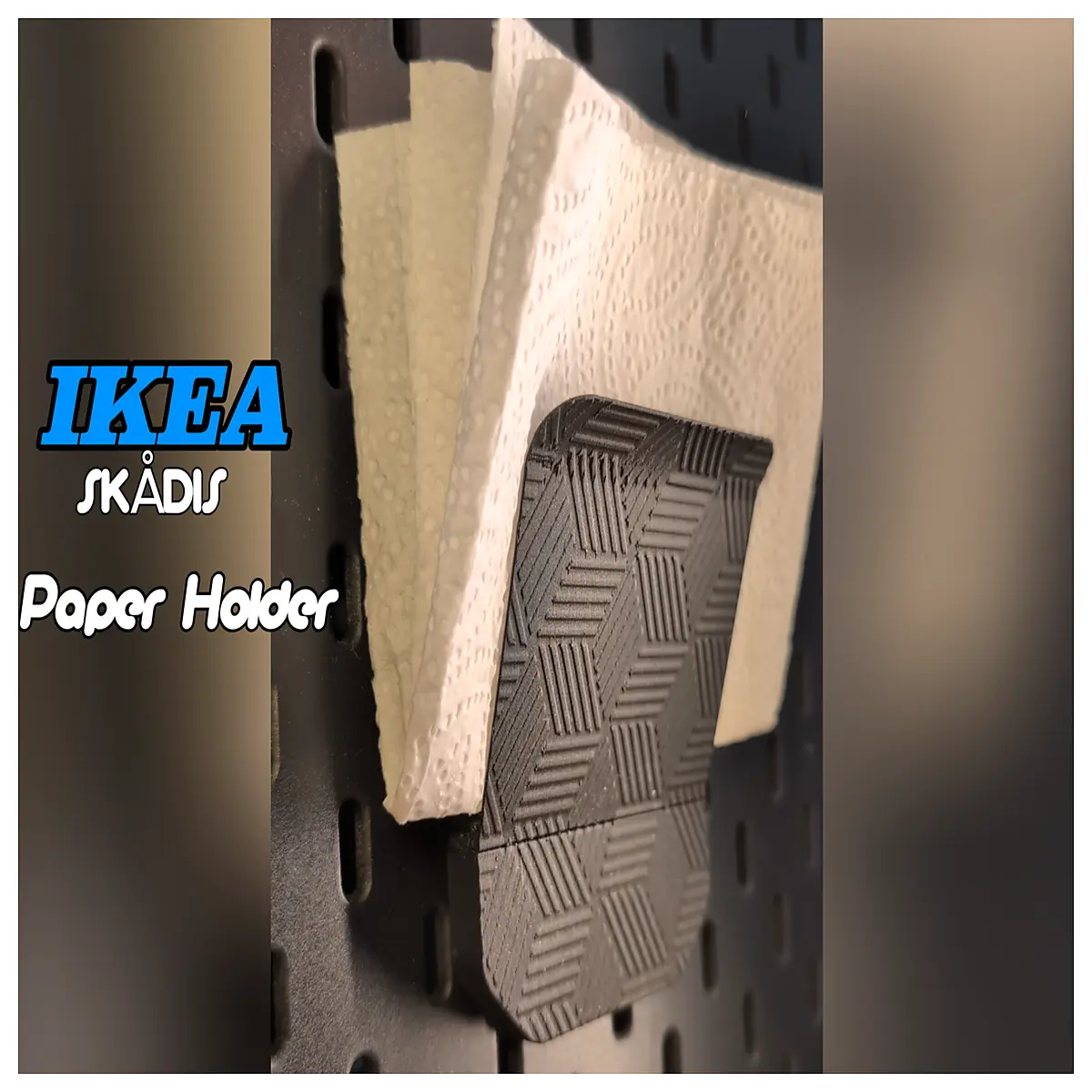 skadis pegboard paper holder organizer wall mount storage for office supplies notes