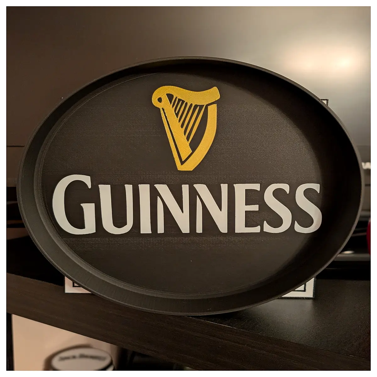 stainless steel guinness pint glass tray 23cm round bar coaster set for home kitchen party