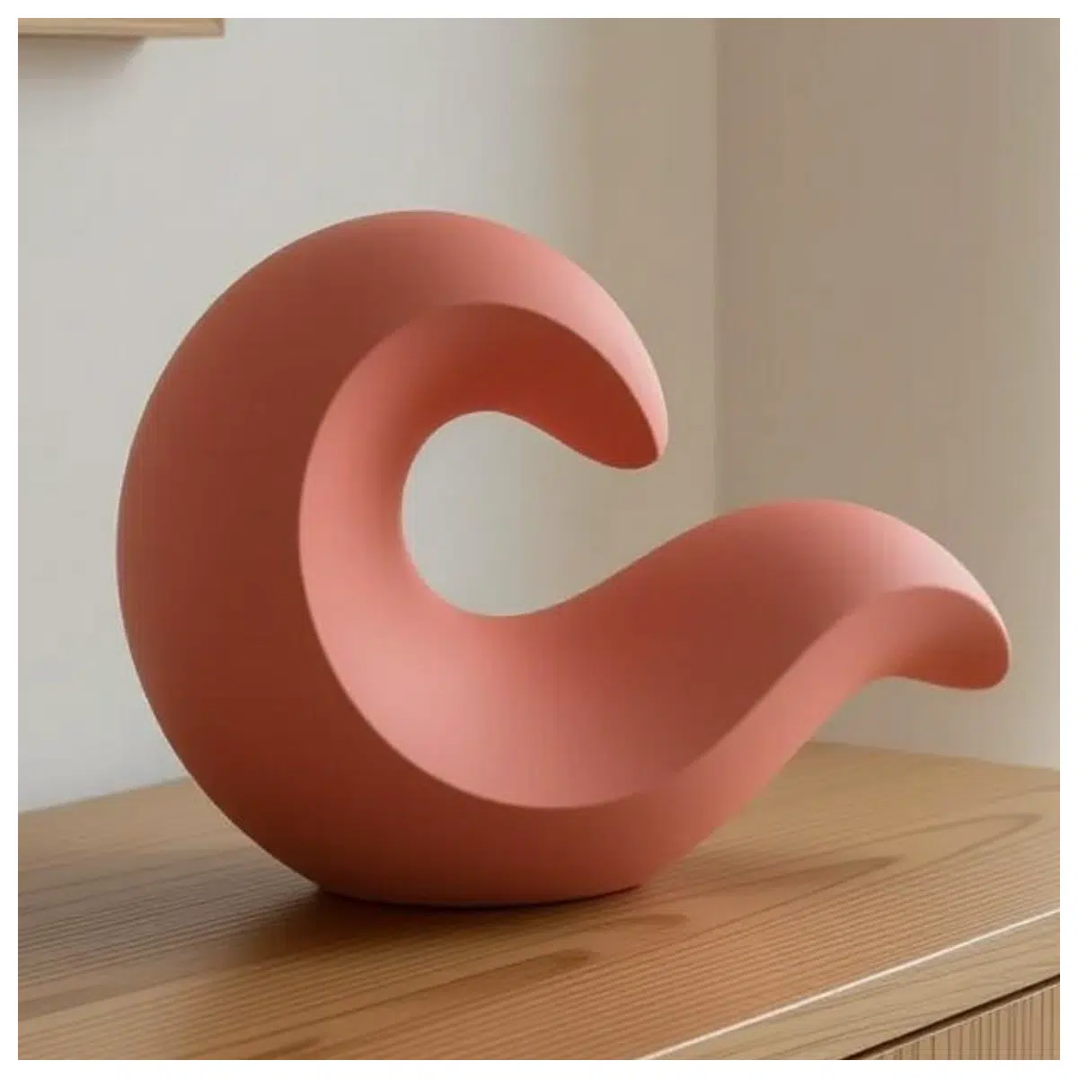 modern wavy ceramic vase for home decor curved glass flower jar trendy table centerpiece for living room