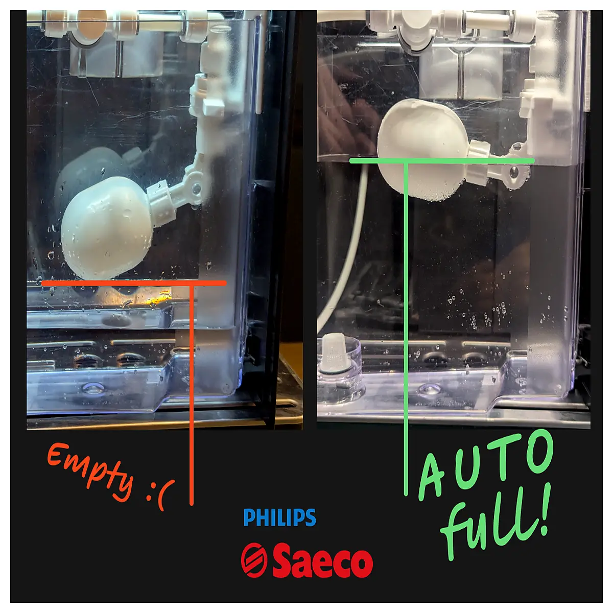 automatic water refill system for coffee maker tank self filling reservoir accessory smart hydration module for espresso machine