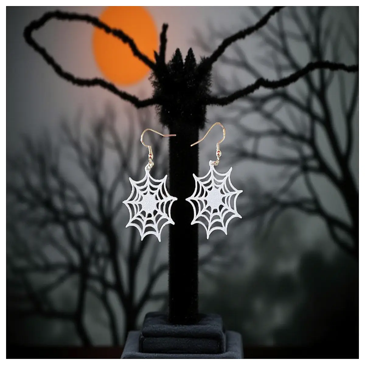 Spider Web Earrings Women s Style Creative Decoration Party Evening Accessories Spider Silk Earring