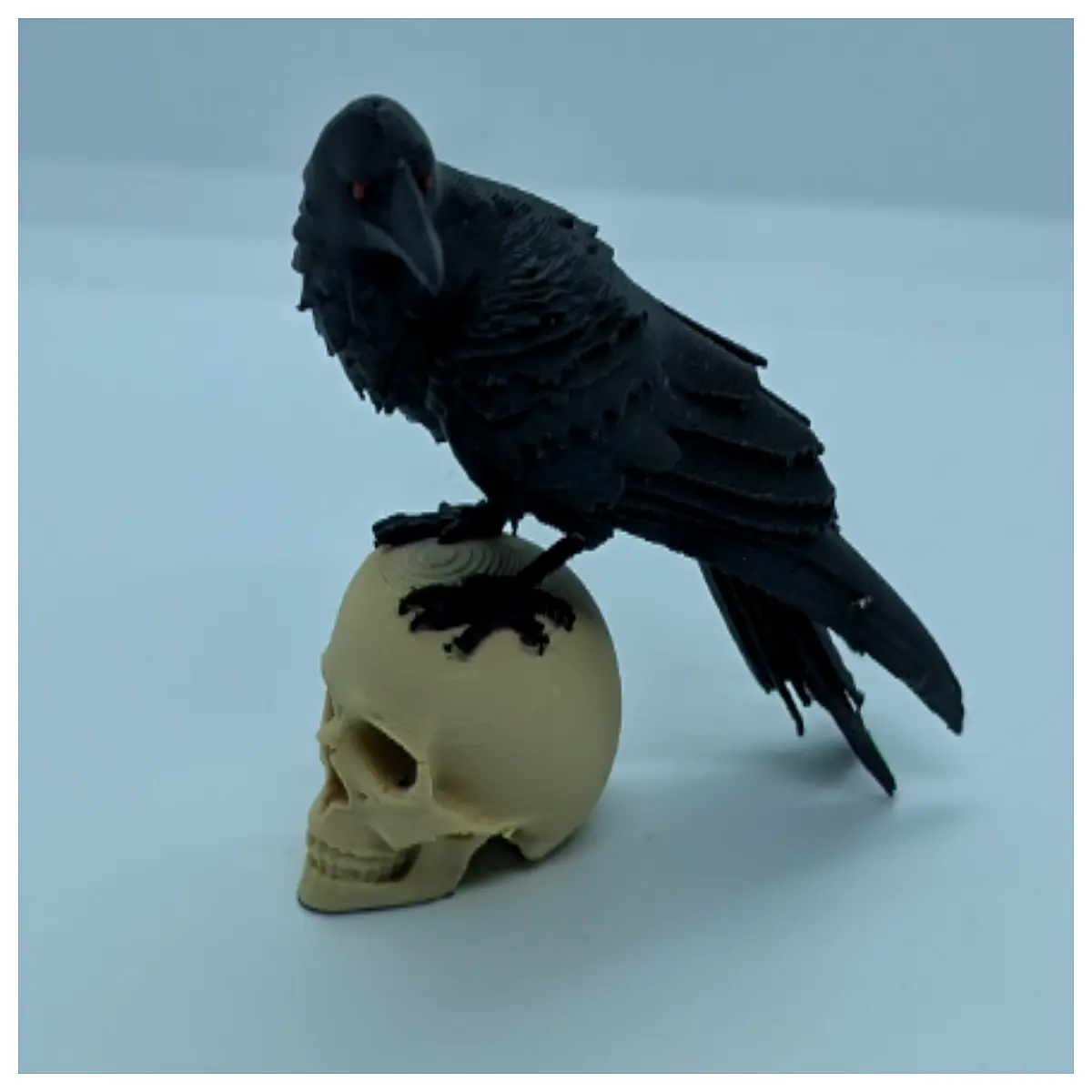 Crow Perch Shadow Quietude Bird Sanctuary Garden Decoration Bird Toy Accessory Silent Reflection