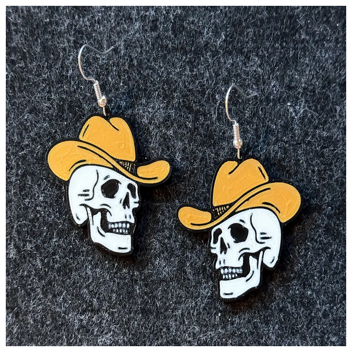 Western Skull Earrings Women Gothic Style Skull Earring Jewelry Black Skull Accessories Cool Skull Ear Studs Trendy Skull Earrings