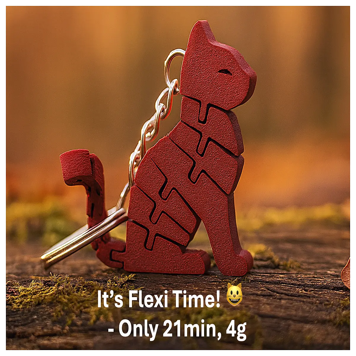Moving Cat Keychain Fun Cat Toy Cat Play Accessories Pet Decoration Cat Gift Cute Cat Accessory