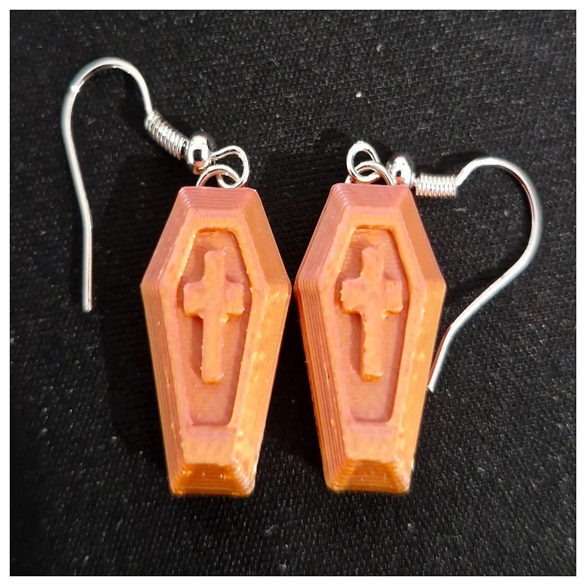 Coffin Earrings Women s Gothic Death Theme Accessories Skull Jewelry Cosplay Props Halloween Gift