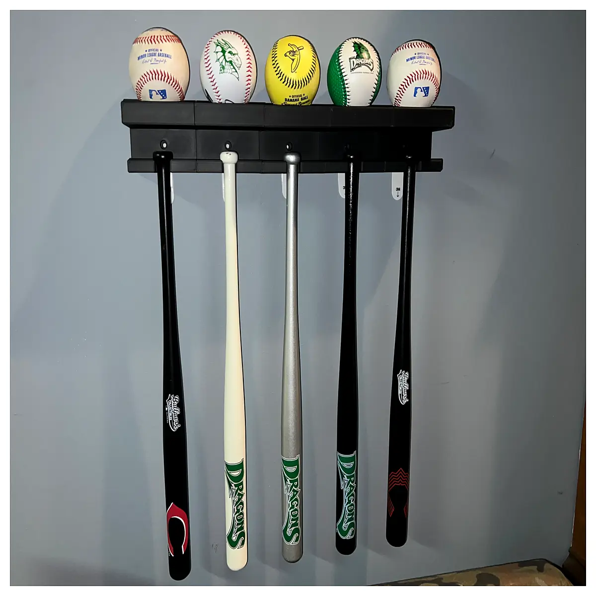 Mini Baseball Bat Display Stand Baseball Toy Display Rack Kids Birthday Gift Baseball Training Accessories Sports Memorial