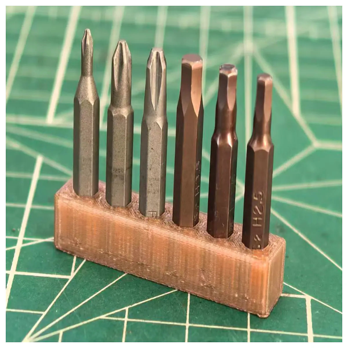 4mm screwdriver bit holder organizer strip case storage box for power drill bits magnetic rack