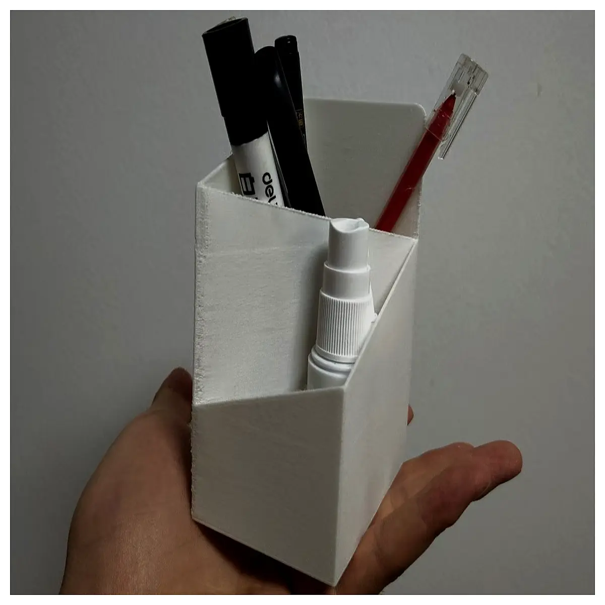 modern geometric desk organizer pen holder art studio supplies