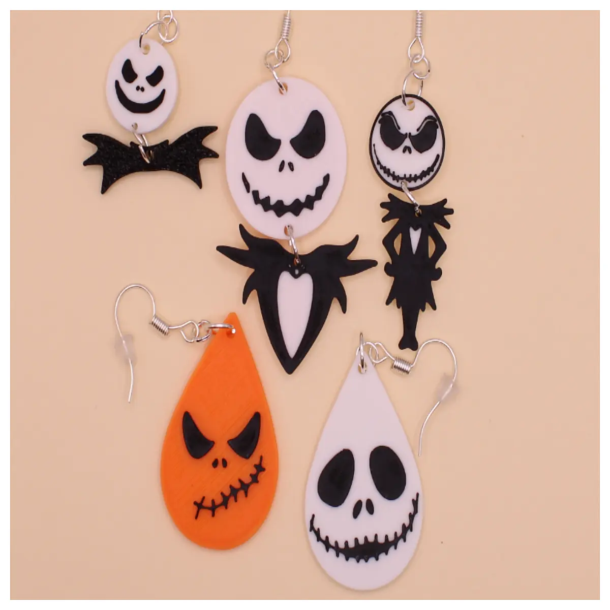 Halloween Earrings Jekes Klinlin Festive Jewelry Halloween Costume Accessories Halloween Theme Earrings for Halloween Parties Costumes