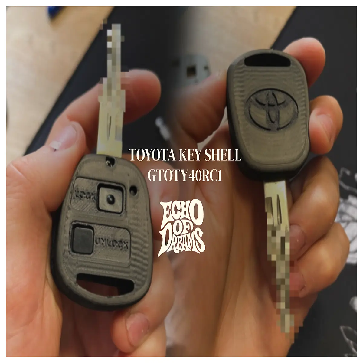 Key Shell Replacement OEM GTOTY40RC1 Car Key Cover Auto Accessory Spare Key