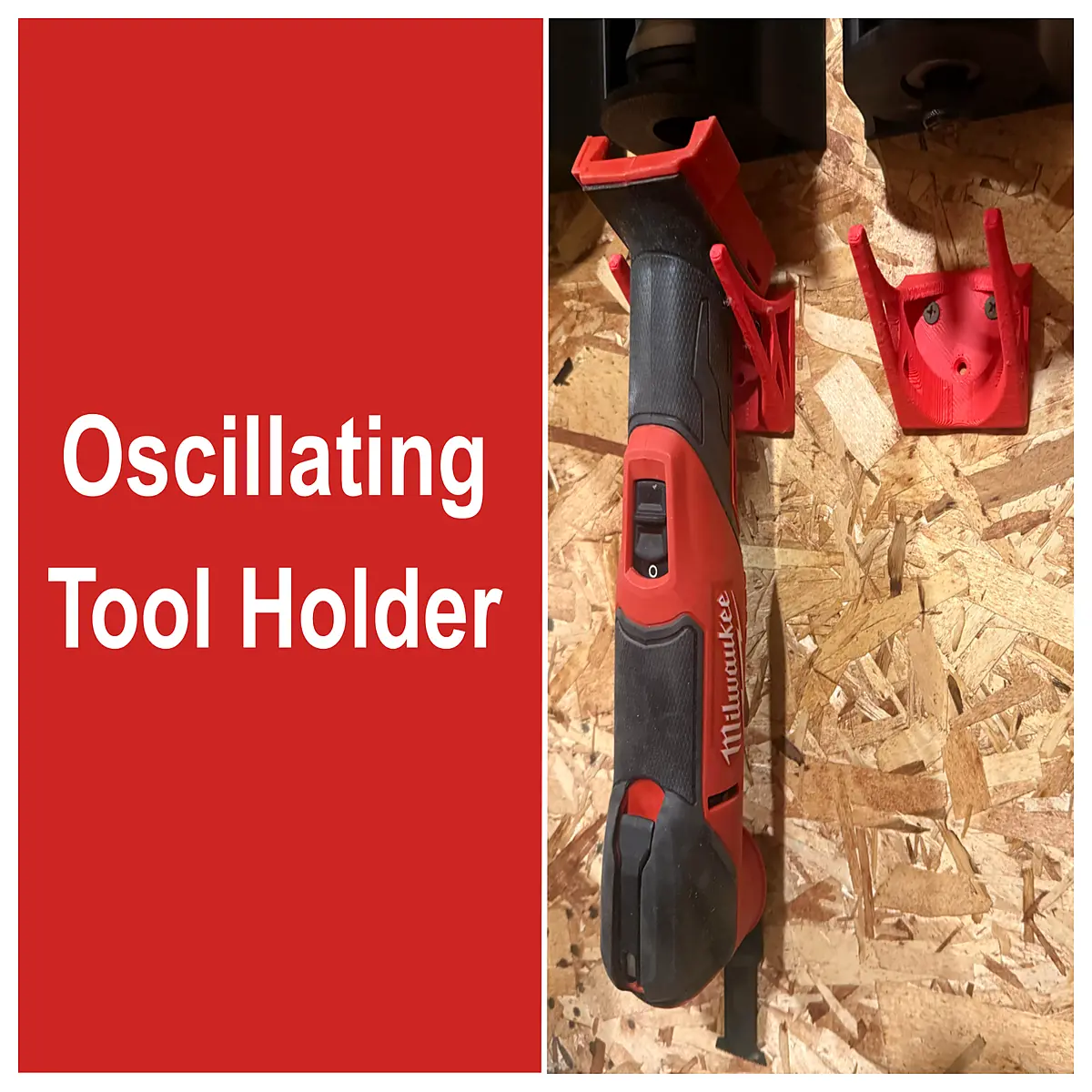 universal oscillating multi tool holder bracket mount for fein multimaster gop dremel 4000 ryobi replacement storage organizer