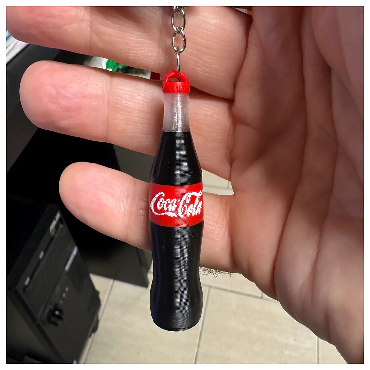 cute coke bottle keychain for women girls vintage soda fob bag charm beverage gift accessory