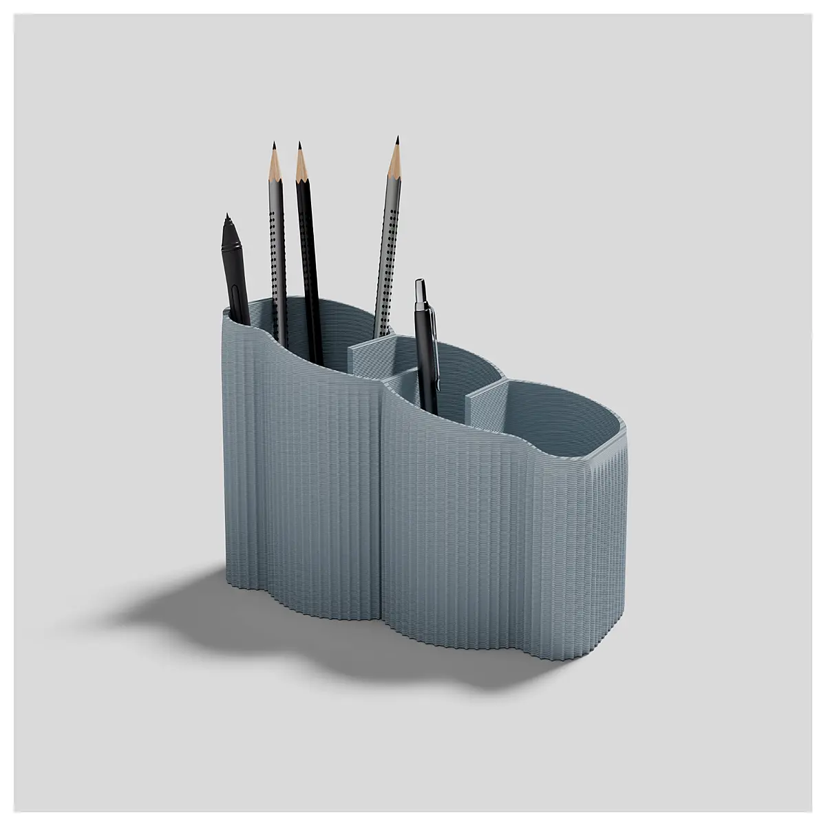 modern desk organizer for office supplies minimalist desktop storage box with compartments for pens and paper clips
