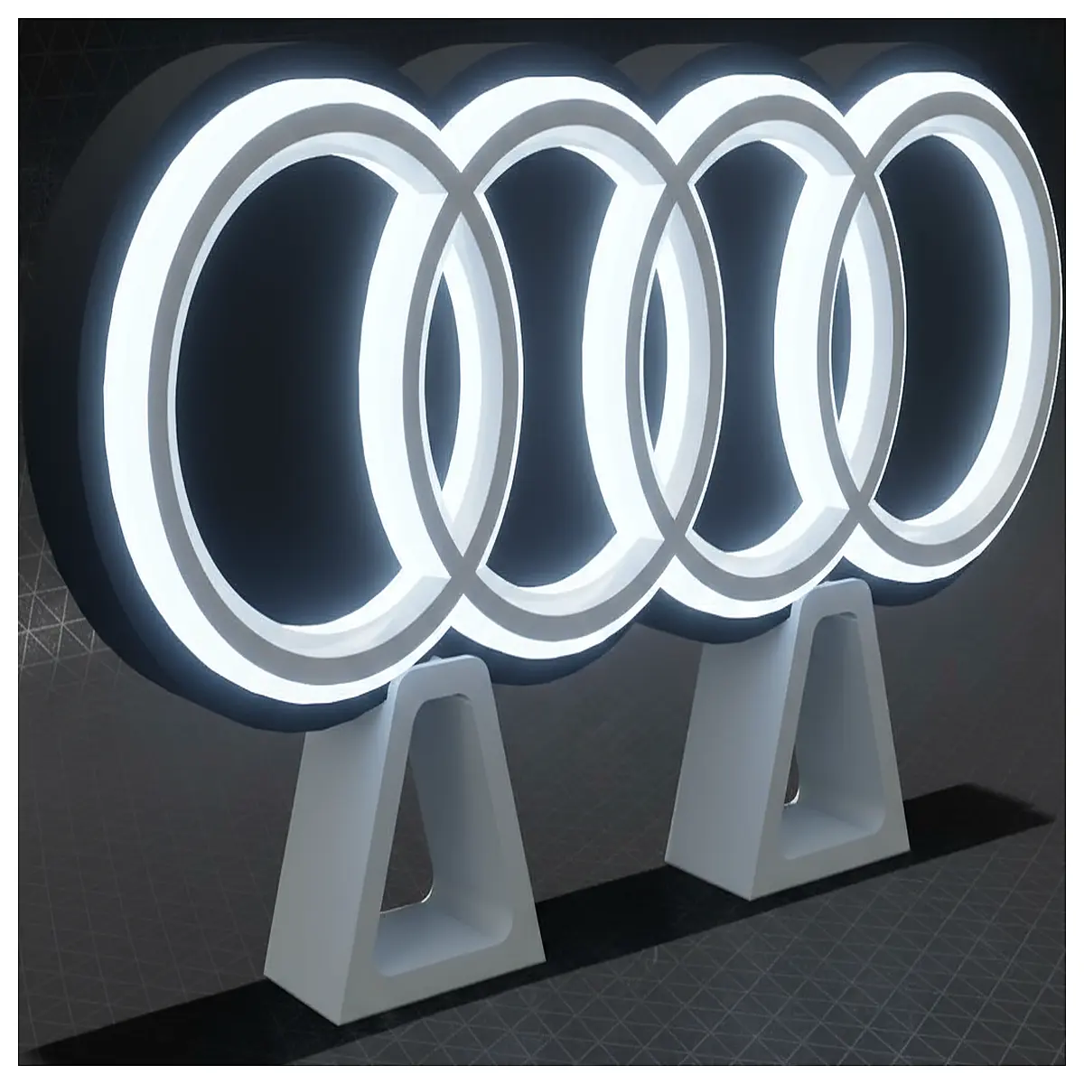 box custom for car dealership showroom advertising signage