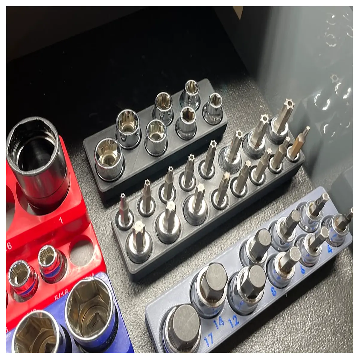 Torx eTorx Organizer Gridfinity Screwdriver Set Electronic Screwdriver Accessories Fasteners Repair Tools