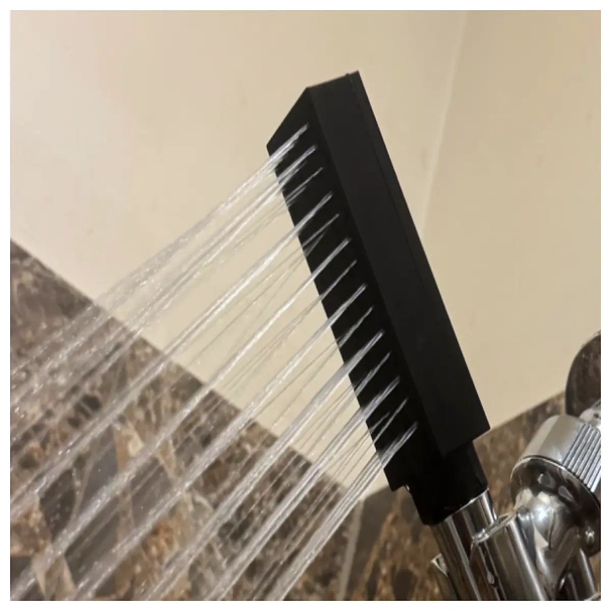 High Pressure Shower Head 60 Nozzle Thin Handheld Shower Head Bathroom Booster Head