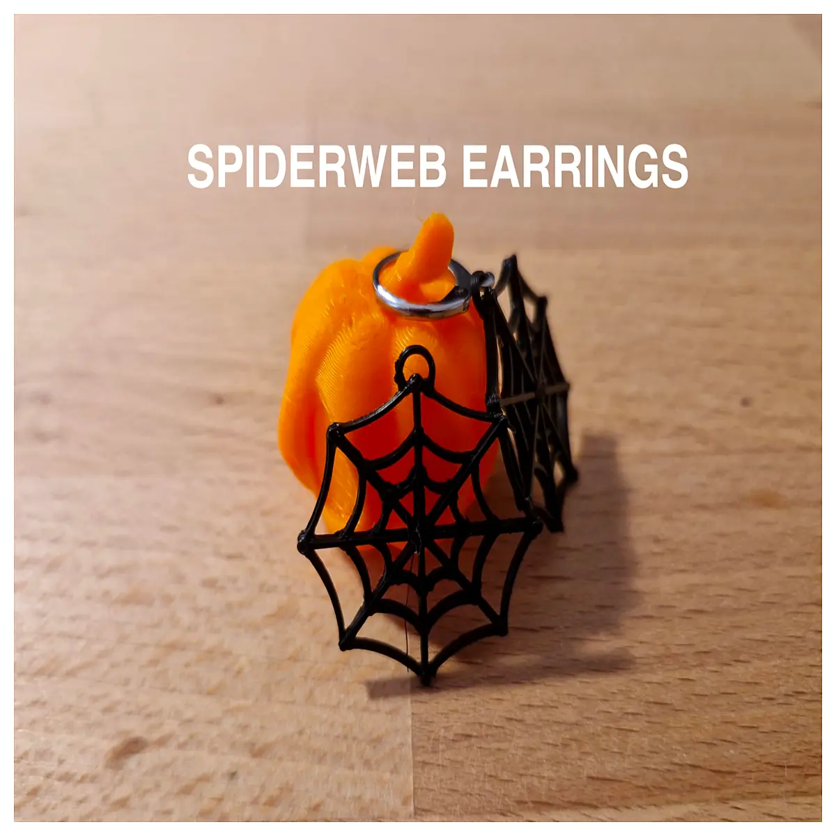 Halloween Spiderweb Earrings Quick Print DIY Craft Earrings Spider Earrings Festive Decoration Decoration