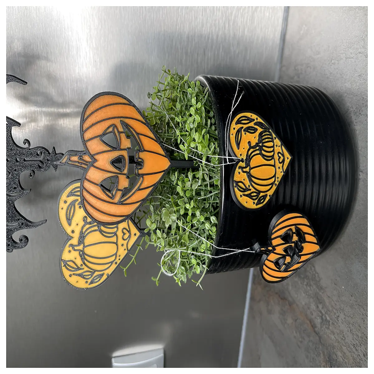 halloween bat plant markers garden stakes spooky decor