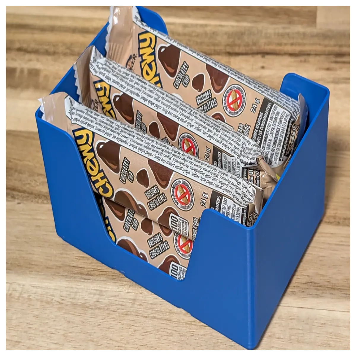 Gridfinity 2x3x10 Storage Box Oatmeal Bar Organizer Desk Storage Snack Container 10 Compartments