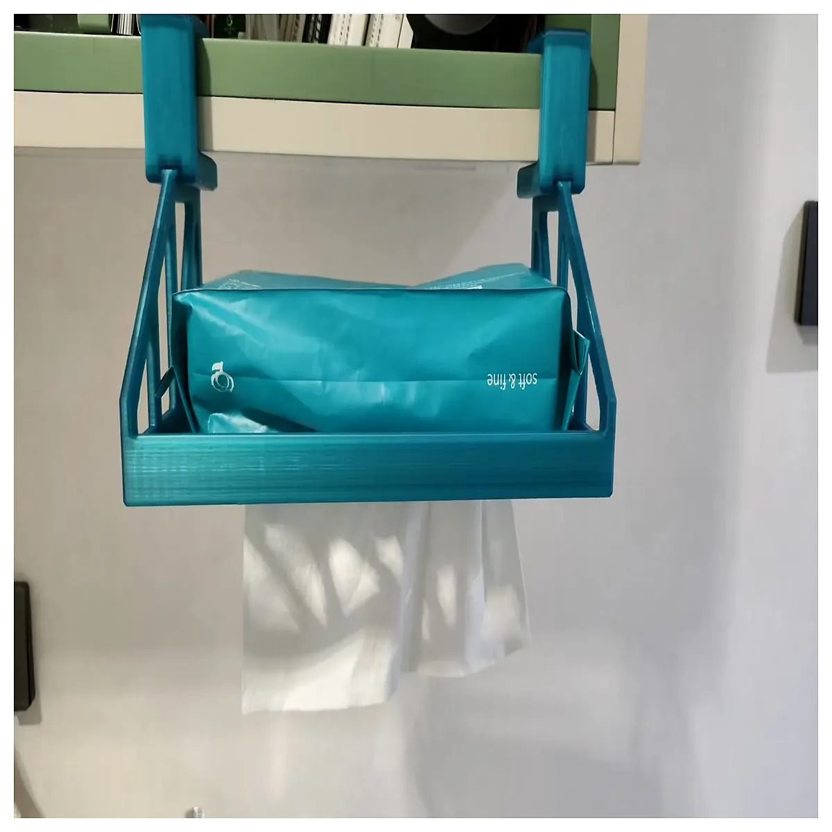 adjustable tissue holder clip on wall mount bathroom paper towel organizer rack storage